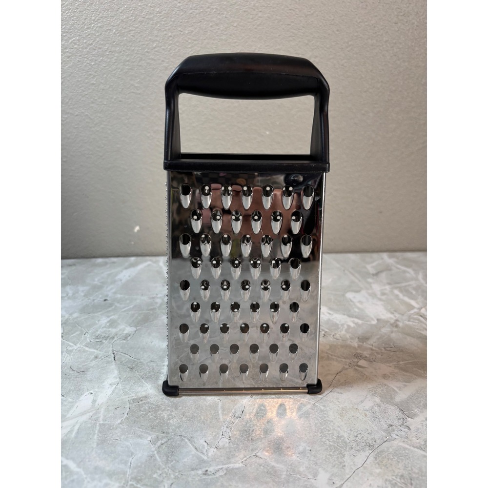OXO Good Grips Box Grater Stainless Steel 4-Sided Food Shredder Slicer Black